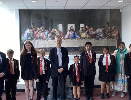 A visit from the new Bishop